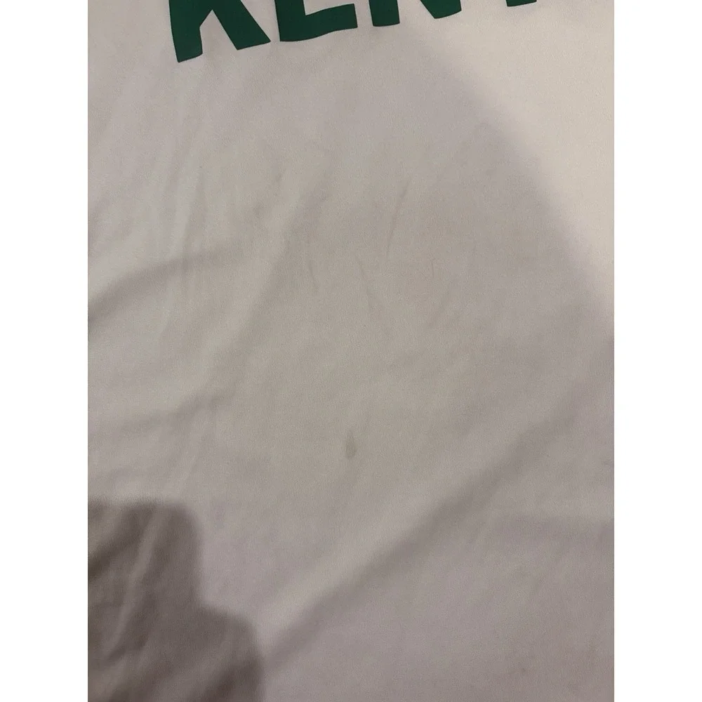 Adidas Kenya Soccer Jersey Mens Large White Football Federation Climacool
